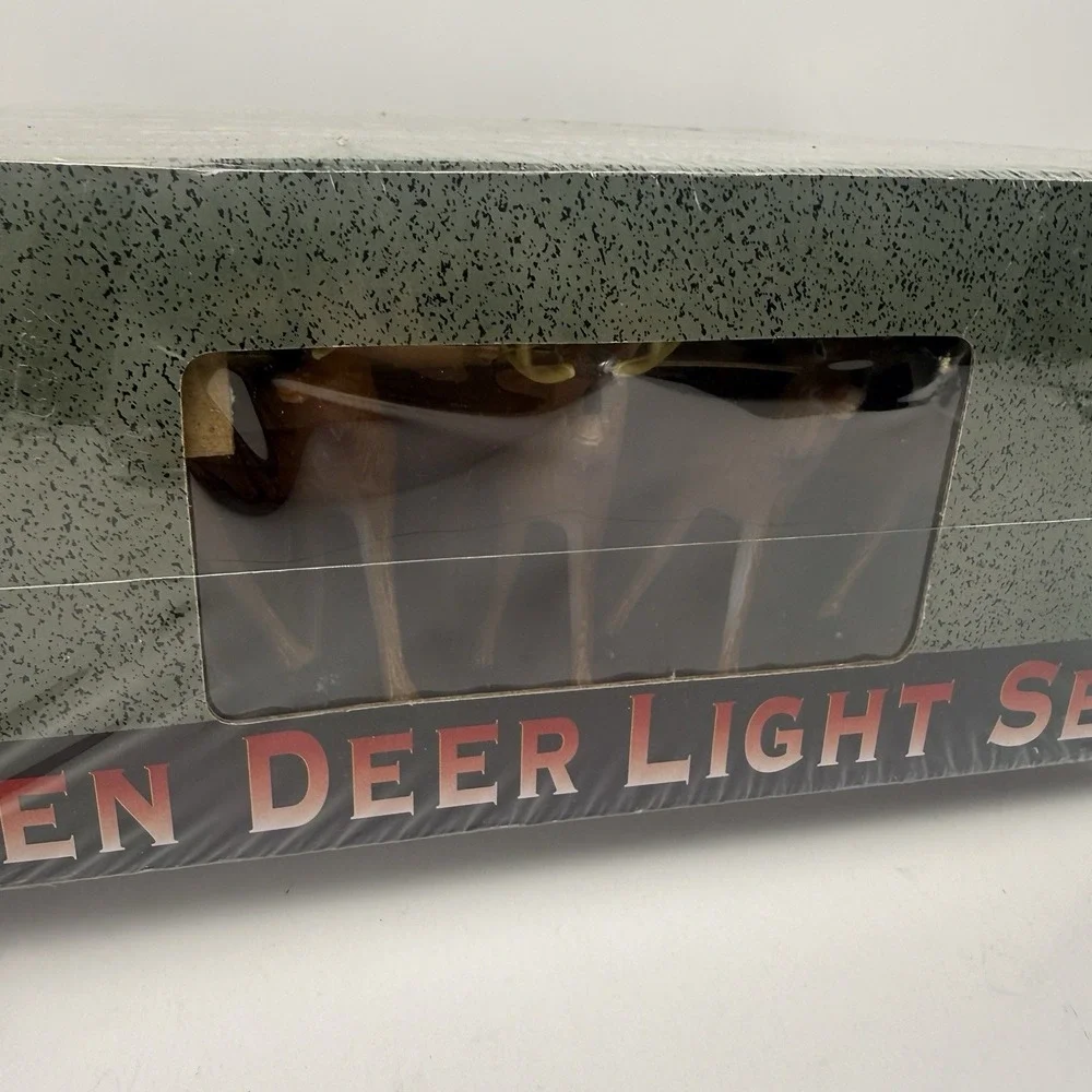Rivers Edge Deer Light String Set 10 Piece Buck Christmas Hunting Cabin Camp
